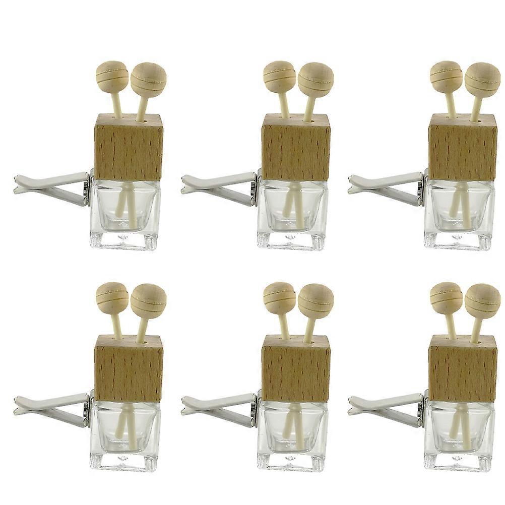 Glass Diffuser Bottles Car Essential Oils Bottles for Storage 6Pcs