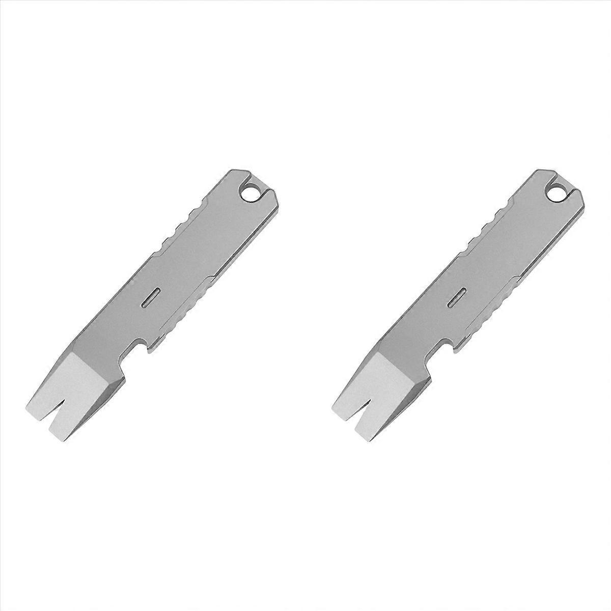Titanium Alloy EDC Pry Bar Multi Tool Mini Crowbar