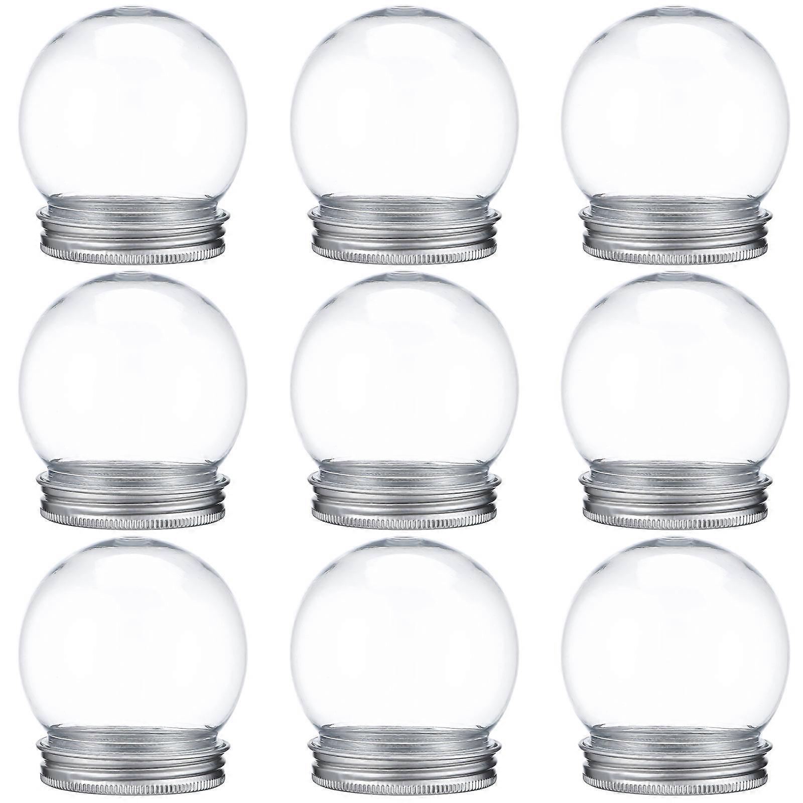 Snow Globe Supplies Diy Snow Globes Round Shape Candy Container 10Pcs