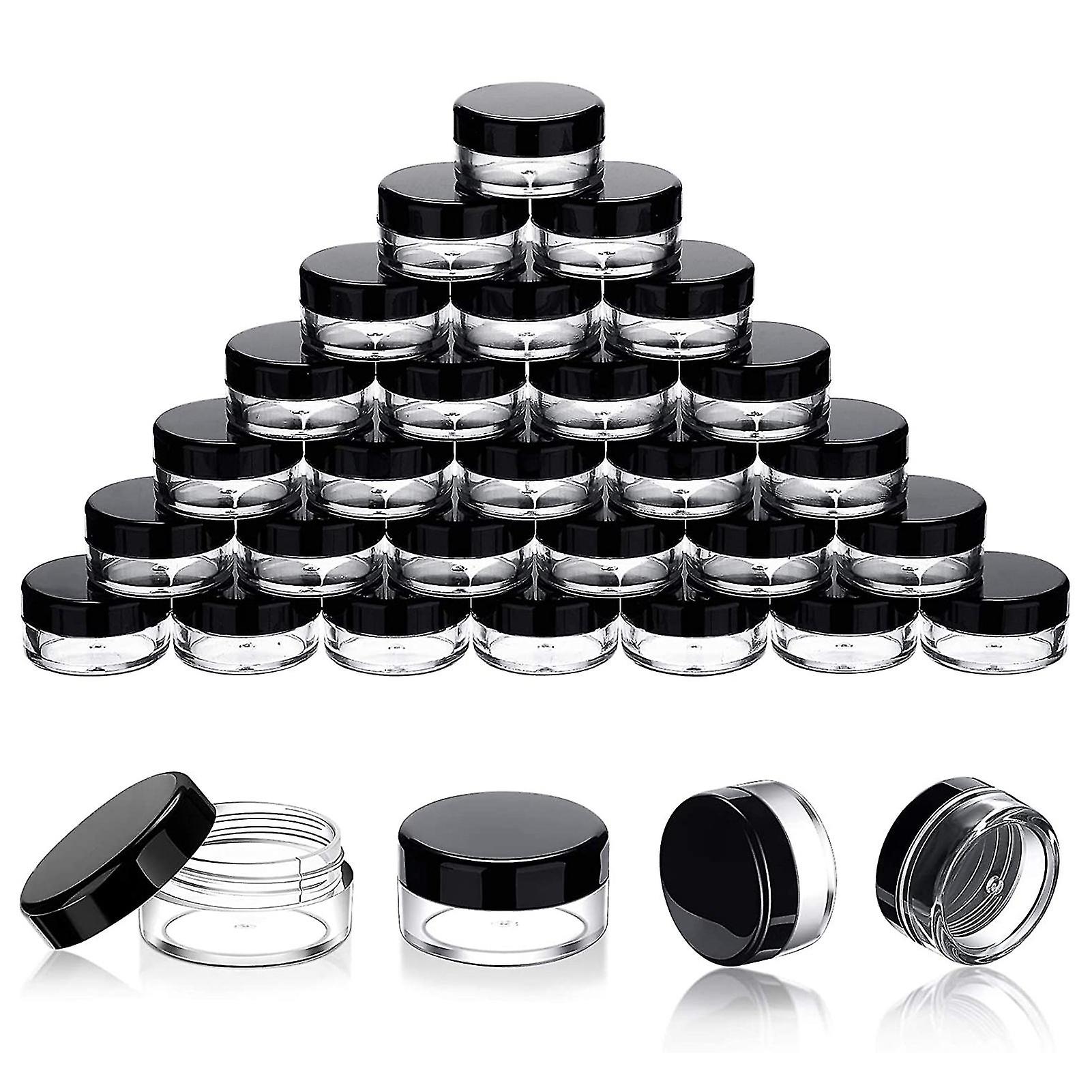 5ml Cosmetic Container Set Of 100/50 Clear Sample Jar With Lid Tiny Reusable Plastic Cream Lotion