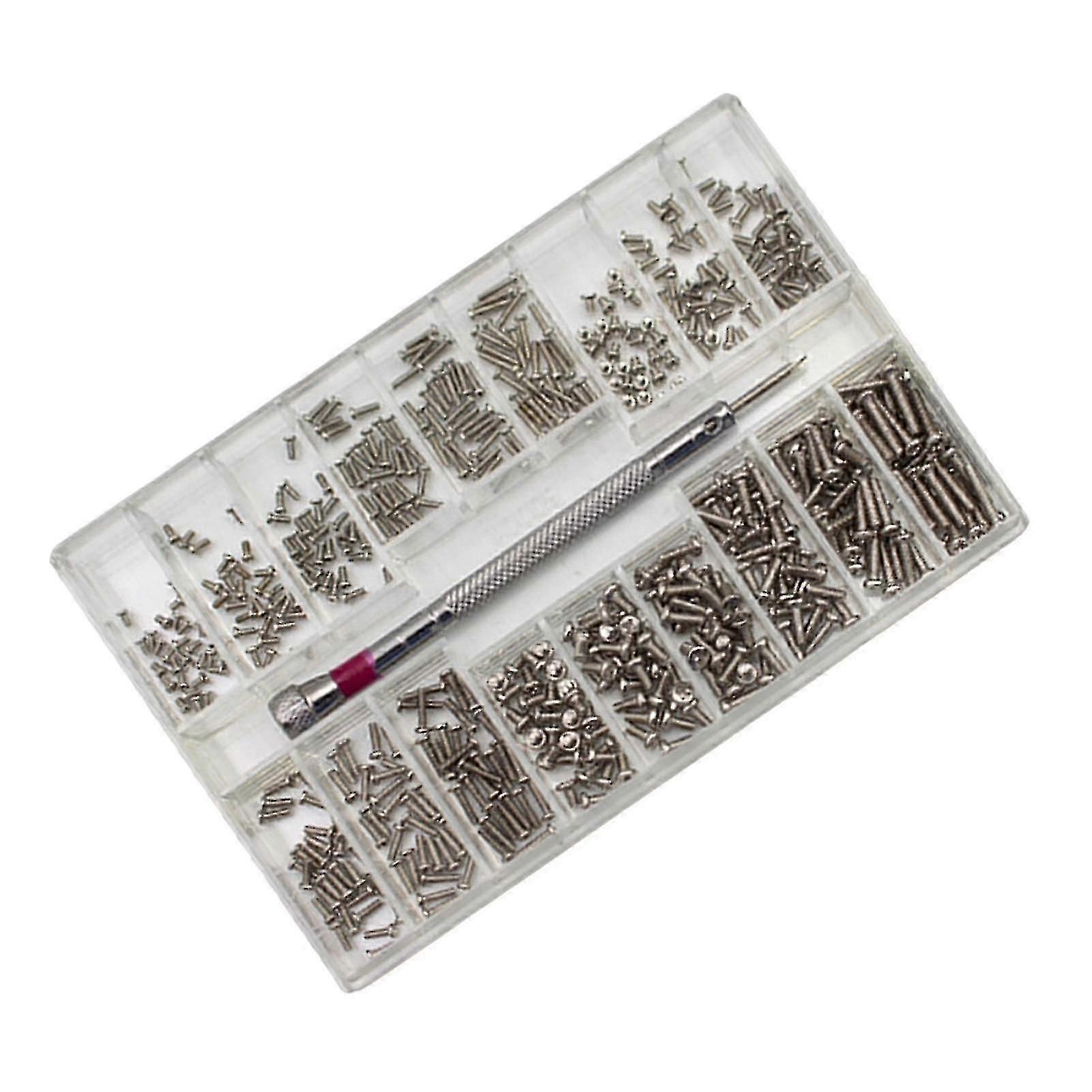 Micro Screws Set Replacement Repair Tool Tiny For Watch Glasses