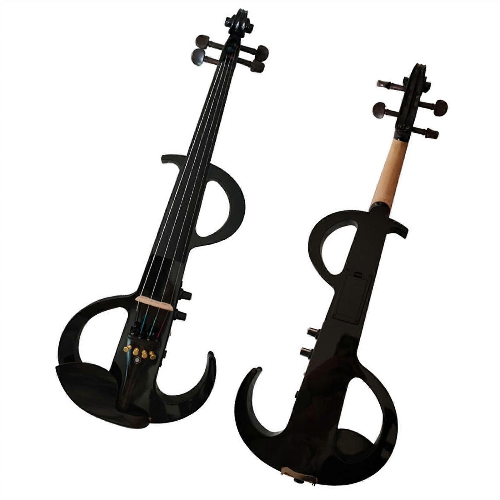 4/4 Full Size Electric Violin for Beginners with Quiet Practice Output and Performance Ready Features