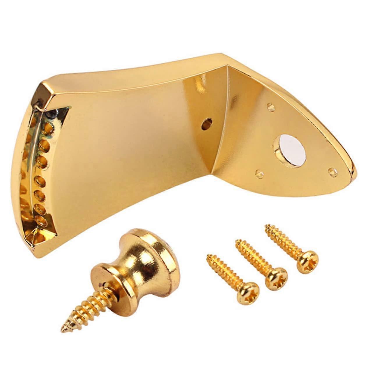 Metal Mandolin Tailpiece Replacement for 8 String Arched Mandolin, Durable Polished Accessory