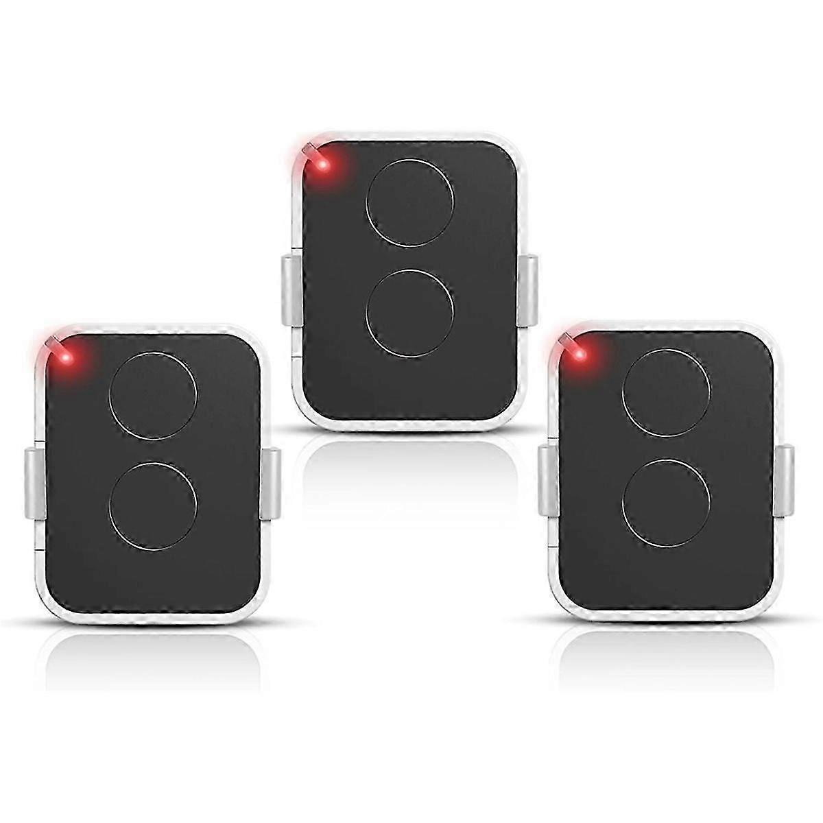 3pcs 2 Channels 433.92MHz Rolling Code Gate Remote Control - Replacement for ON1E,ON2E,ON4E -for Gat
