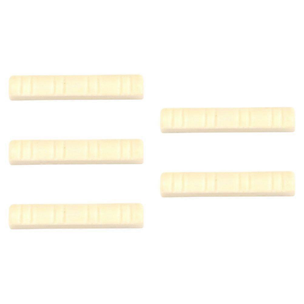 5pcs Mandolin Slotted Nuts Plastic String Nut 8 String Mandolin Instrument Parts
