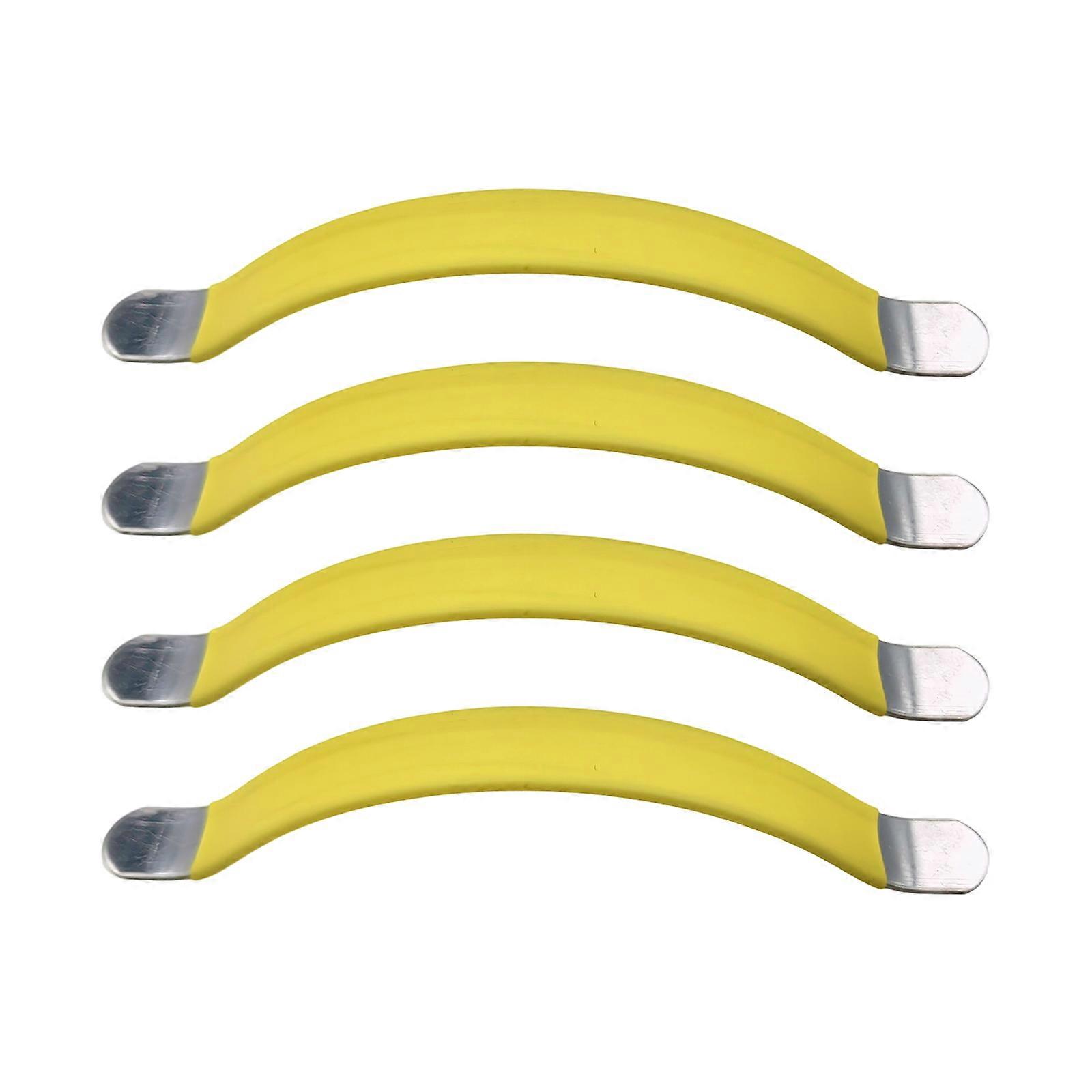 4 Pack Professional Guitar Maintenance Tool String Separator Function Metal Texture for Easy Replacement and Repair Work  Yellow