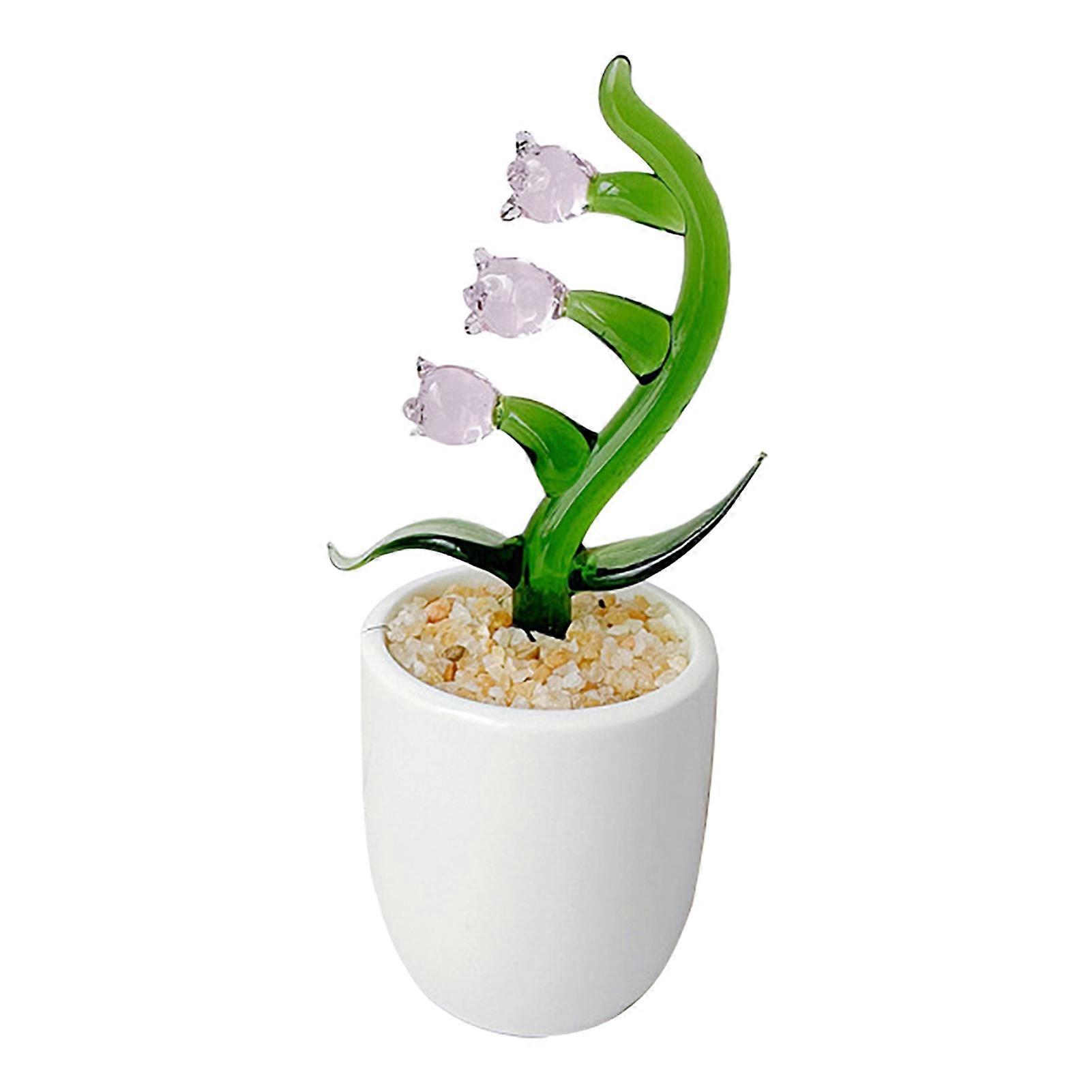 Glazed Cactus Figurine - for Plants - with Decorative