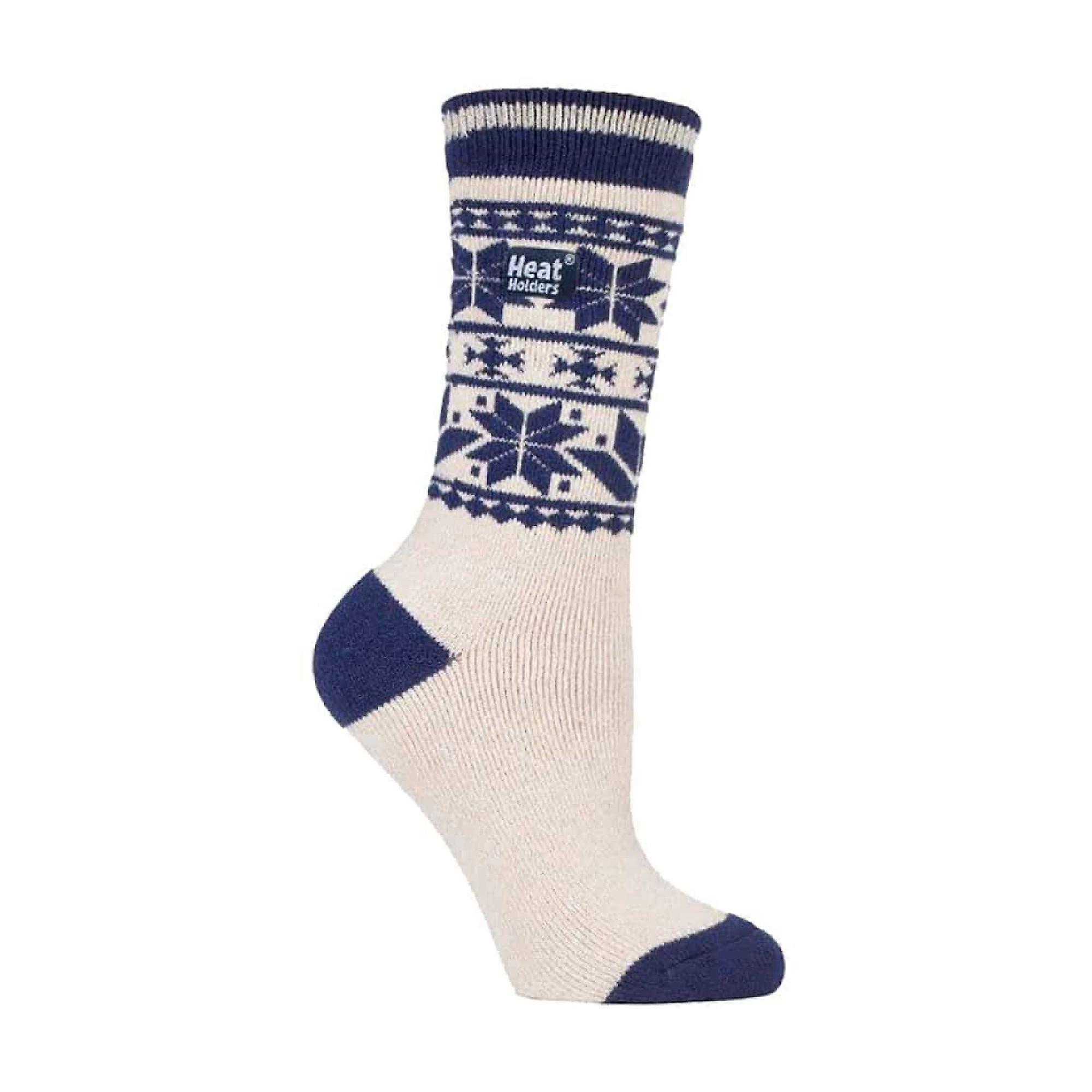 Heat Holders - Ladies Lite Thin Winter Patterned Thermal Socks