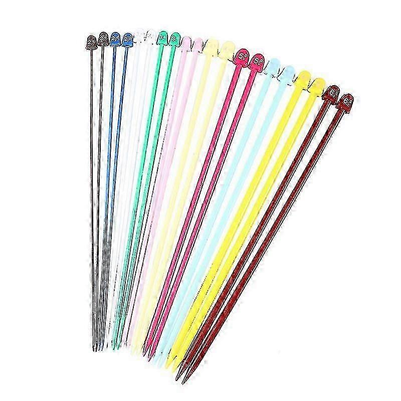 Abs Plastic & Steel Wire Plastic Knitting Needles