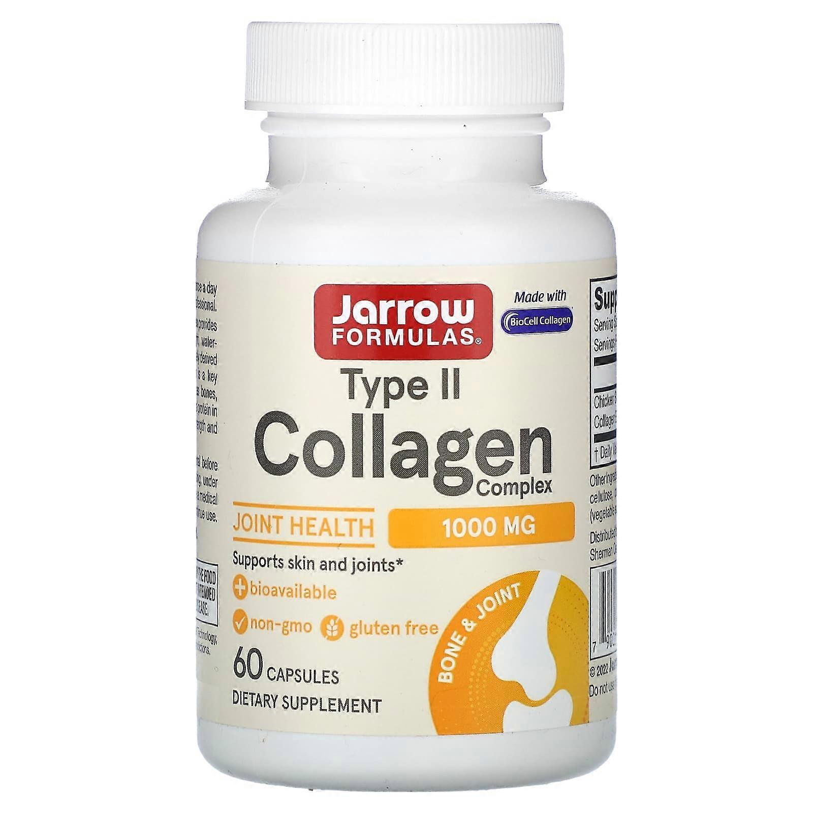 Jarrow Formulas, Type II Bioavailable Collagen Complex, 60 Capsules