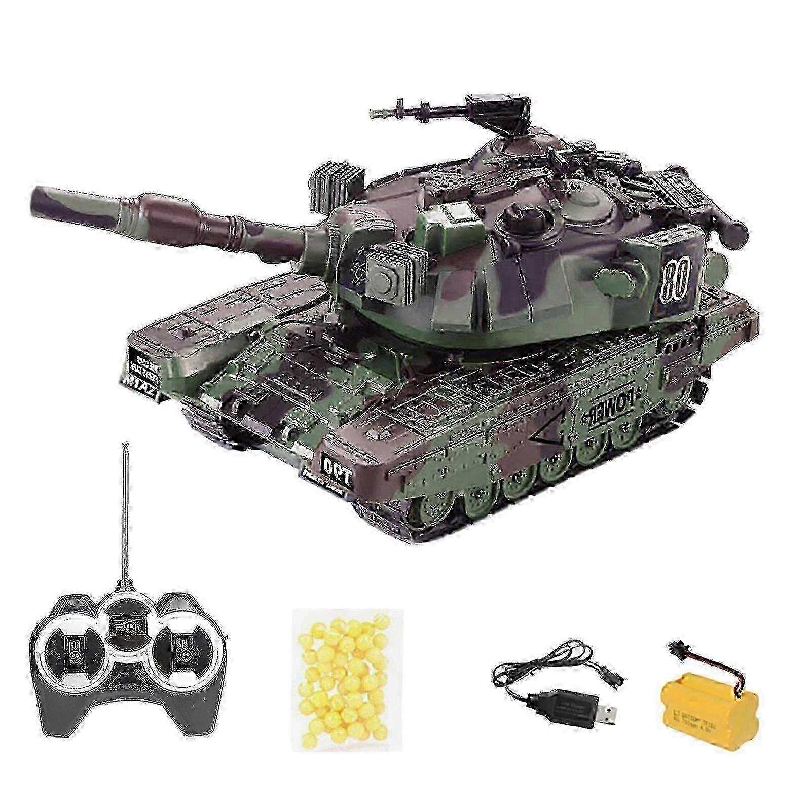 Off-road Wireless Remote Control Tank with Launchable Bullets, Perfect for Action-Packed Play