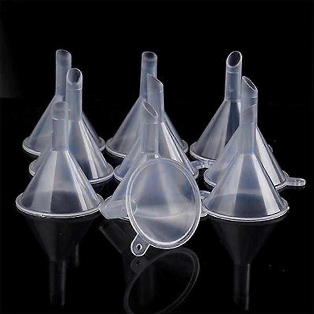 FF86-10-pack small plastic mini perfume diffuser liquid essential oil funnel L