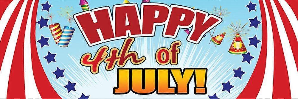 Glad 4 juli (stp) Banner FB0688