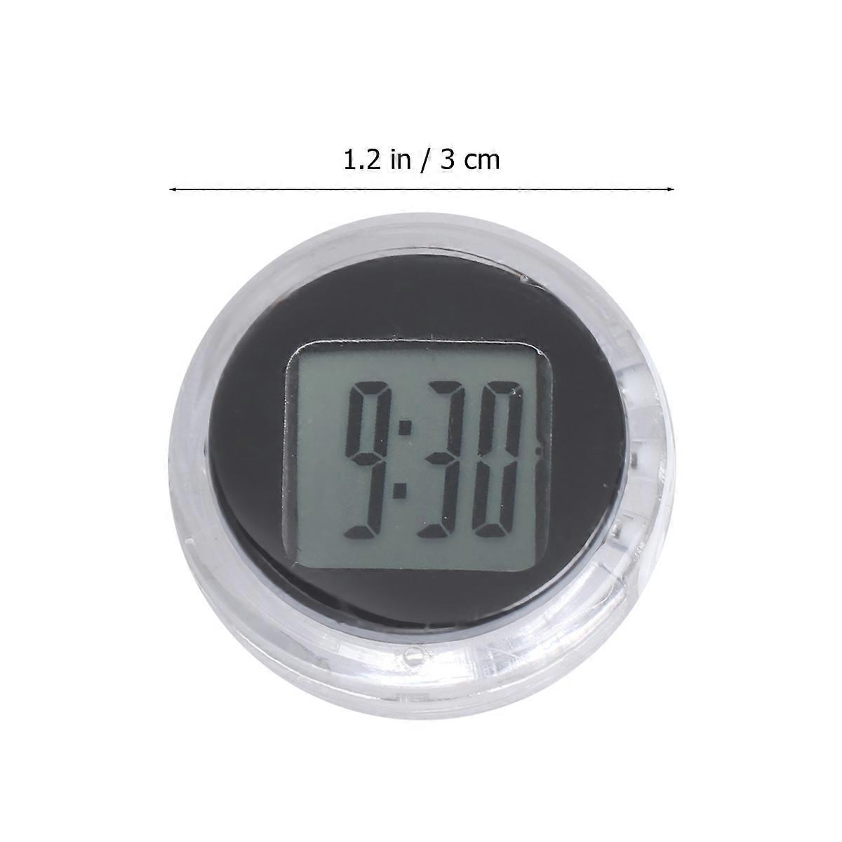 Car Dash Clock Waterproof for Motorcycle Use Digital Adhesive Dashboard Clock
