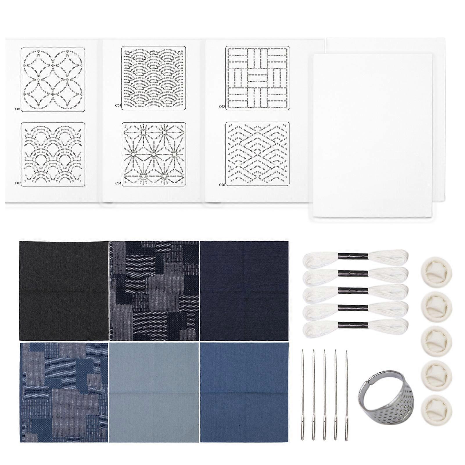 Embroidery Patterns Transfer Patch Water Soluble Embroidery Transfer Patterns Stencils Set Sashiko