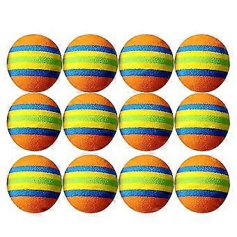 Palline in EVA a righe colorate per animali domestici, 24 pezzi, per gatti e bambini
