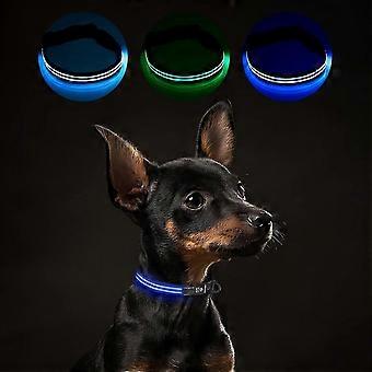 Neuestes leuchtendes Hundehalsband 2026. Wiederaufladbares LED-Leuchthalsband mit 3 Modi und 3 Farben. Wasserdichte Hundelichter machen Ihr Haustier bei nächtlichen Spaziergängen sichtbar. Leuchtendes Hundehalsband