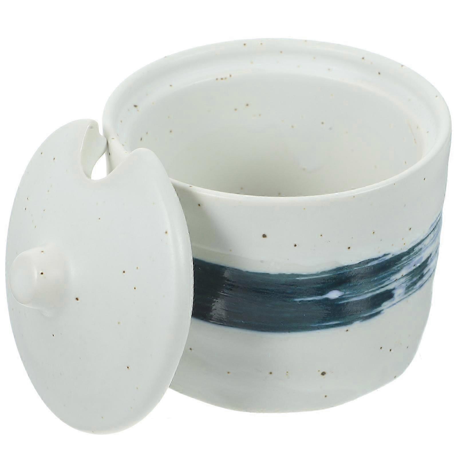 Ceramic Spice Can for Kitchen Use 1Set Multi-Function Seasoning Jar