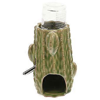 Stehender Wassernapf aus Keramik, auslaufsichere, transparente Wasserflasche für Hamster und Meerschweinchen, 80 ml, leicht zu reinigen, Haushaltszubehör für Kleintiere
