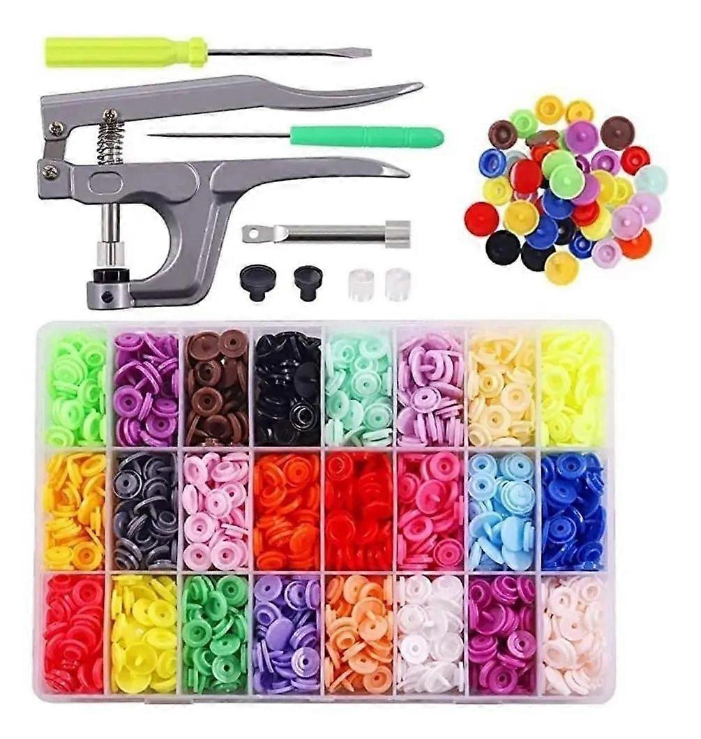 Plastic Snap Buttons 360 Set T5 Sewing Kit