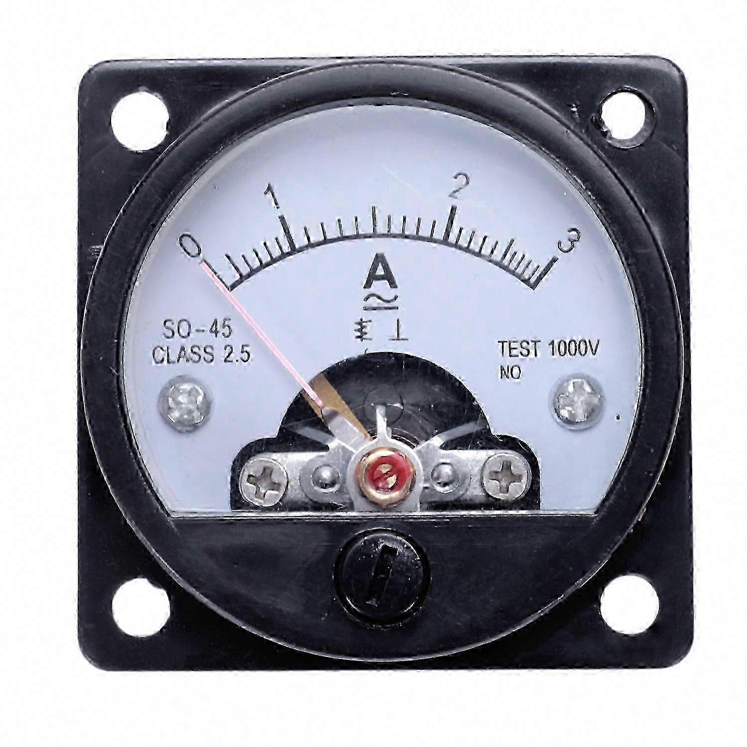 AC 0-3A Analog Panel Meter Current Measuring Ammeter Gauge compatible withElectrical Testing