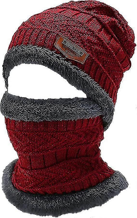 Set di cappello e sciarpa invernali in pile per uomo e donna