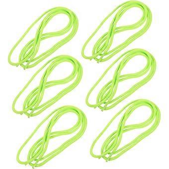 6pcs 120cm round Colored Shoelaces for Sneakers and Hockey Skates, Polyester