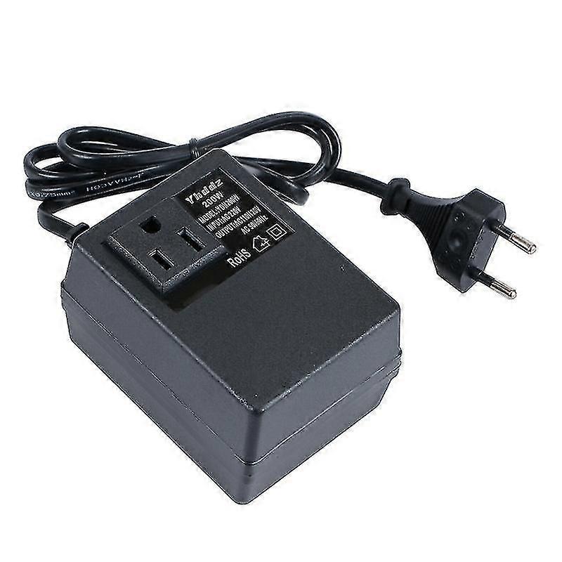 Spenningsomformer Transformator 200W 220V til 110V - USA/europeisk plugg