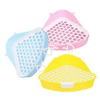 Rabbit Triangle Potty Trainer | Small Animal Litter Box | 3Pcs Assorted Colors