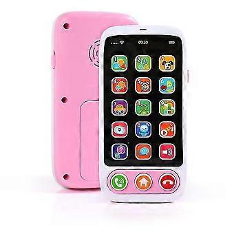 Children's Electronic Mobile Phone With Music And Storytelling Machine (pink)_suning