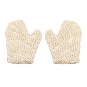 2Pcs Exfoliating Bath Mitts Bath Mittens for Body Scrub and Back Cleaning