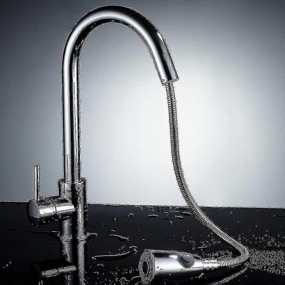 Replacement Kitchen Tap Pull Out Spray Shower Head 2 Function Chrome
