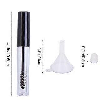 5 Stück 3,5 ml leere Wimpernrohre Wimperncreme-Flasche Mascara-Röhrchenbehälter mit 5 Stück Trichter