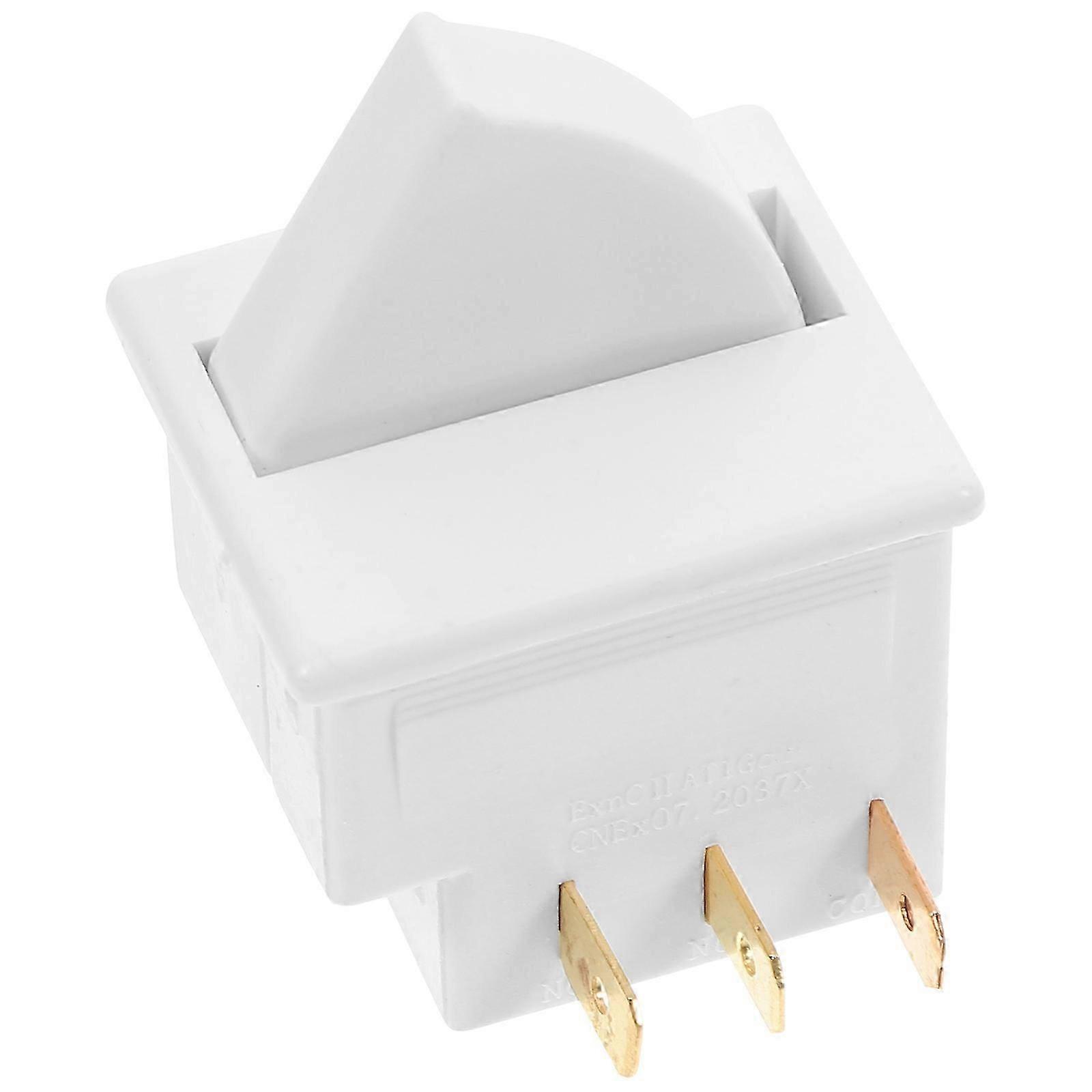 Door Light Switch Refrigerator Replacement 2Pcs Metal Plastic for Light Control