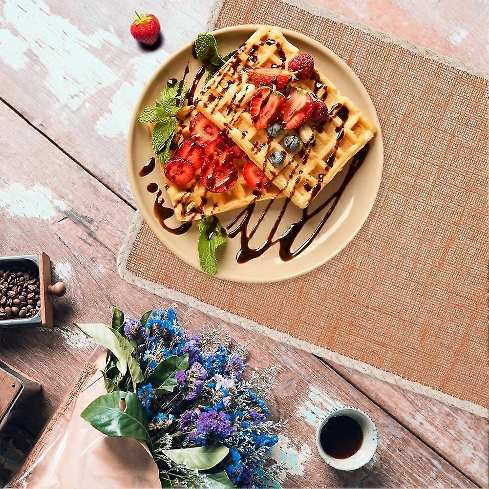 Rectangular kitchen mat in polyester fiber with elegant edging