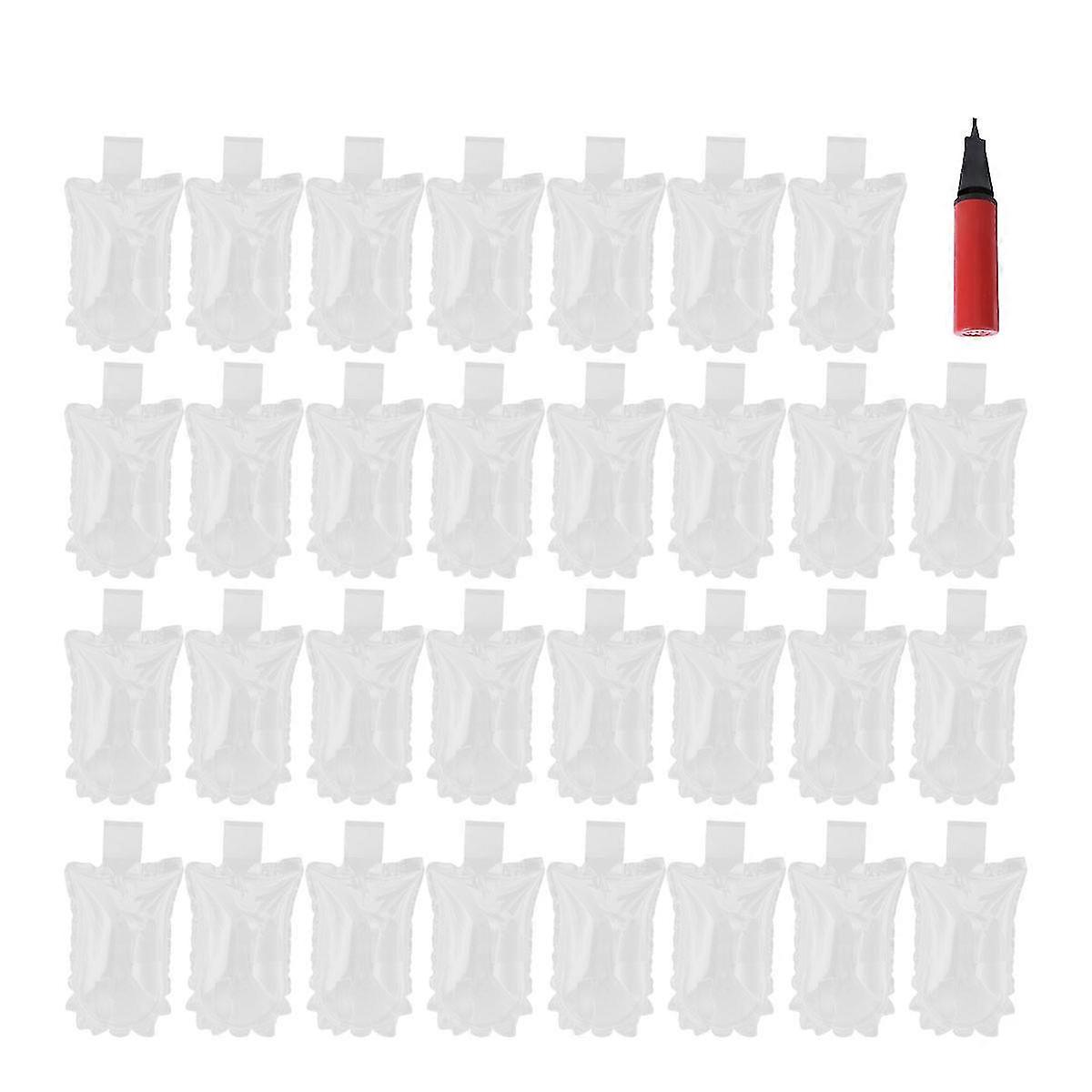 100pcs Transparent Buffer Bag Inflatable Air Packaging Semi-circular Air Bag