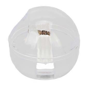 Nail Cleaning Brush Box Professional Portable Manicure Polishing Brush Box compatible with Nail Art Beauty Salon Transparent