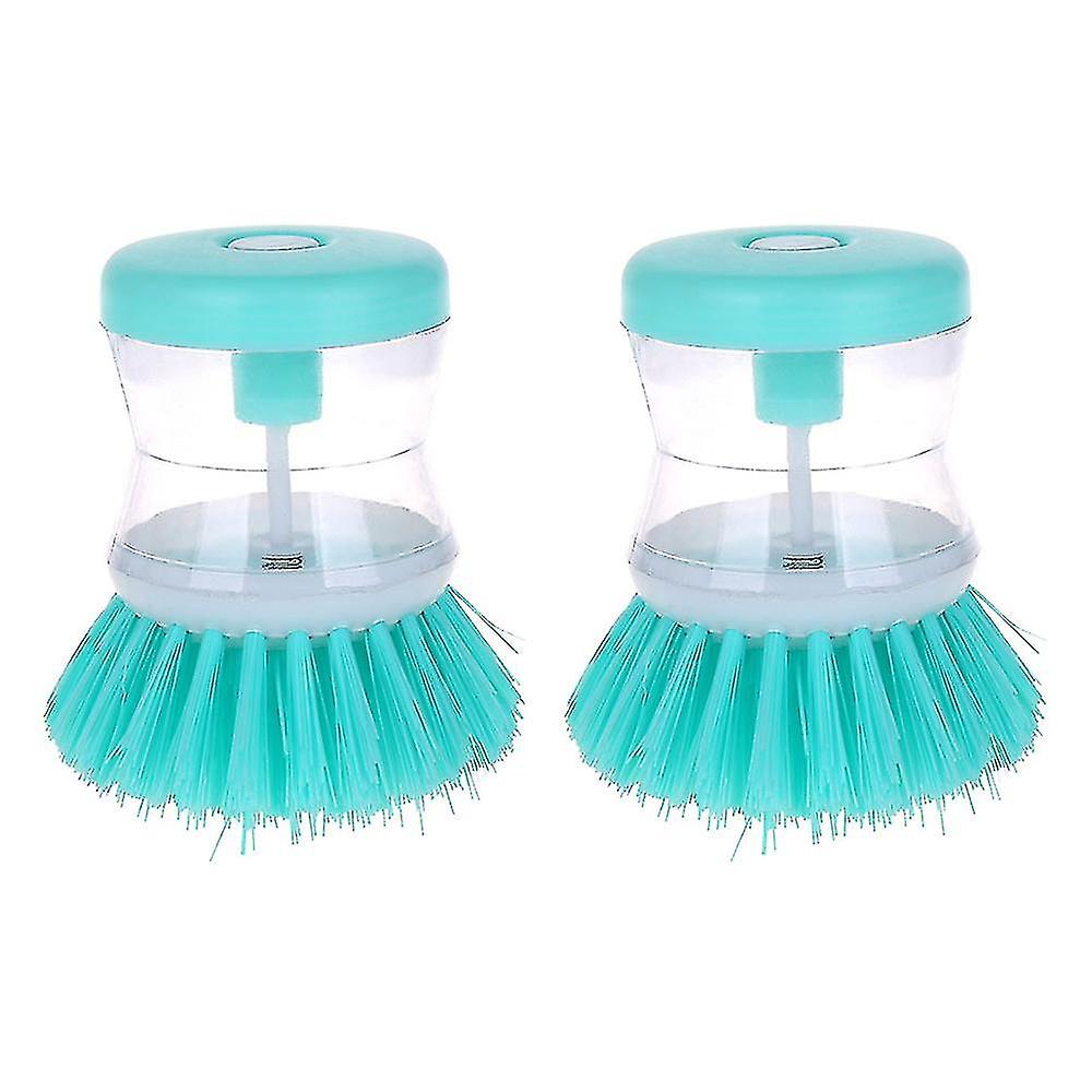 2pcs Dish Brush With Dispenser Dispensing Brush
