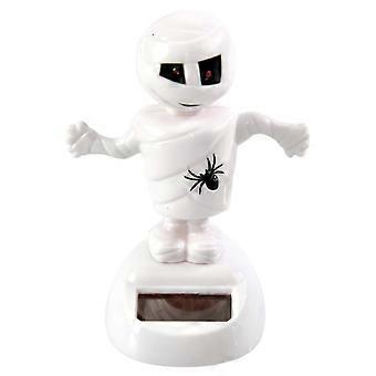 Solar Dancing Toy Mummy Figure with SolarPowered Motion for Car Dashboard or Office Desk Decor