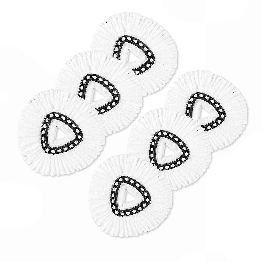 Spin Mop Replacement Heads 6 Pack, Machine Washable Deep Cleaning Refills Compatible with O-Ceda
