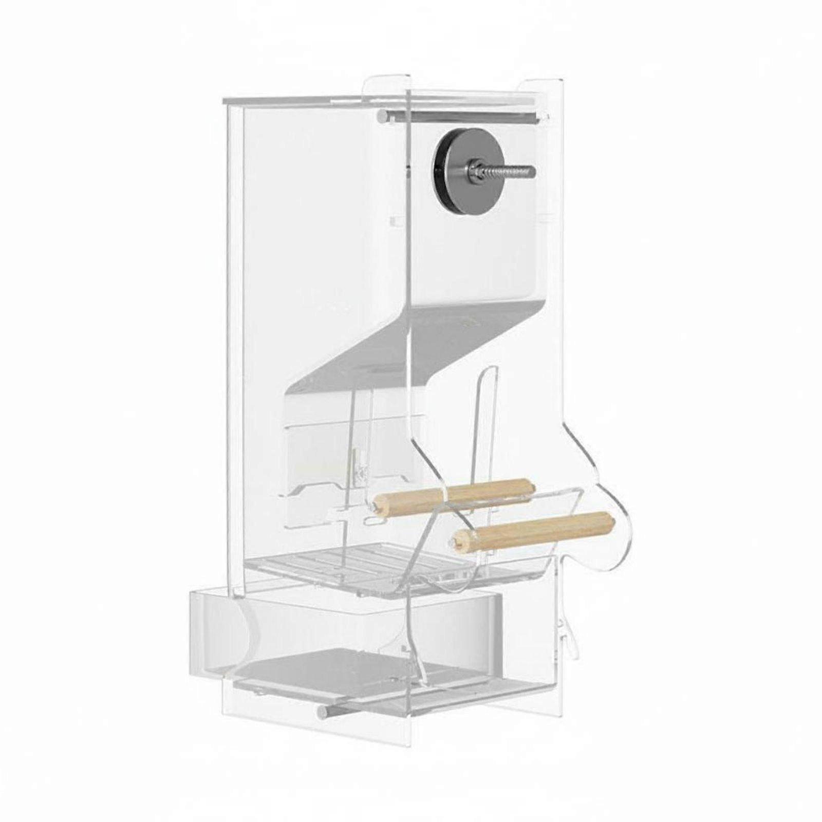 Clear Acrylic Enclosure Feeder Transparent Design Automatic