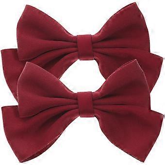 Bow Shoe Buckles Clips Removable Versatile Wedding Party 4.72x2.36x0.39in 2Pcs