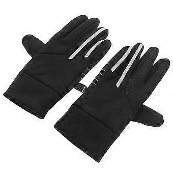 Luvas impermeáveis ​​com tela sensível ao toque para uso externo, 1 par de luvas térmicas para ciclismo.