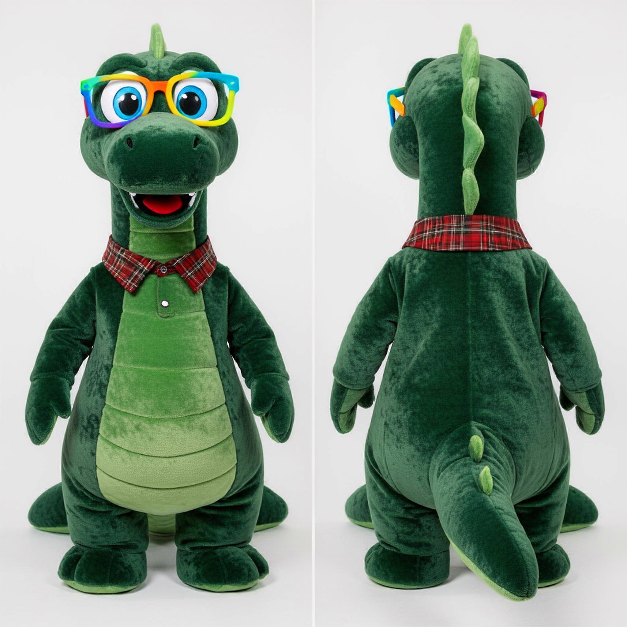 MASTICOT Forest Green Friendly Loch Ness Monster Mascot