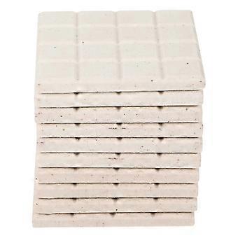 10PCS Discos de fragmentación de coral cerámico Bases de soporte de coral cerámico para acuario de pecera