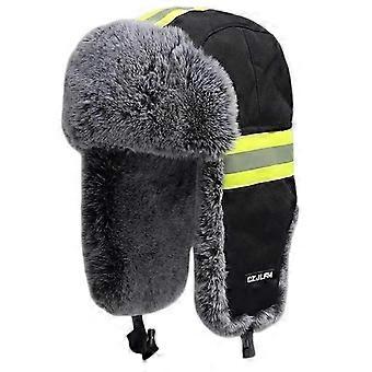 Thermal Russian Women's Ushanka Trapper hat with fleece lining and goggles.C7