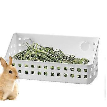 Large-sized Indoor Hay Rack and Grass Feeder Stand, Pet Cage Accessories for Small Animals Like Chinchillas, Hamsters, Rabbits and Ferrets