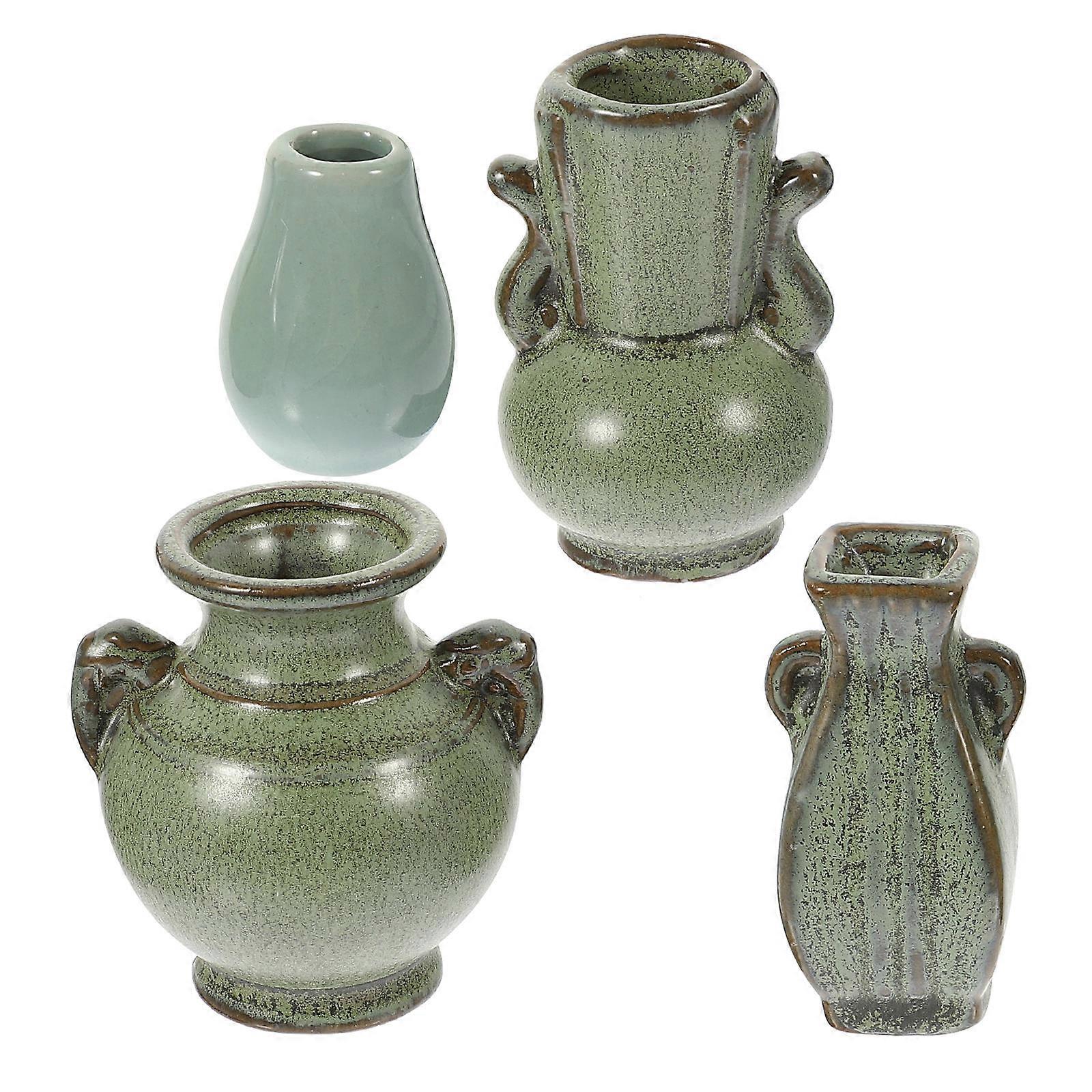 Ceramic Flower Vases for Decorative Use 4Pcs