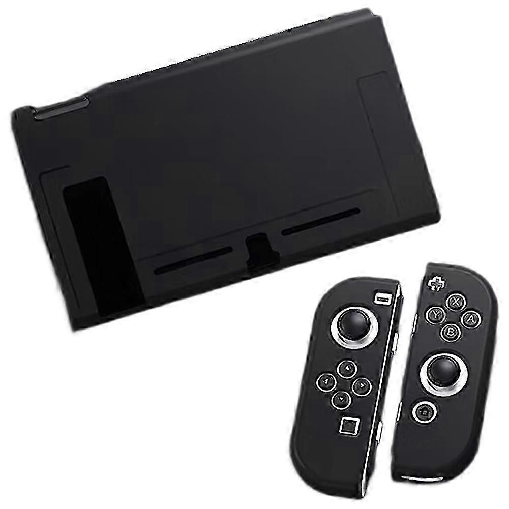 Protective Case compatible with Console and , Switch Can Be Inserted in Dock with Shell Black