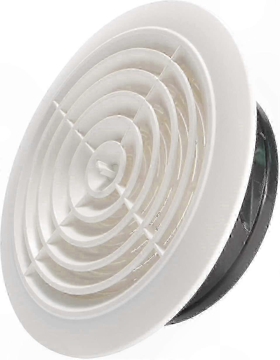 Adjustable 200mm Round Air Vent Grille compatible with HVAC Systems